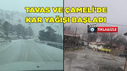Denizli’nin yüksek kesimlerinde kar yağışı başladı