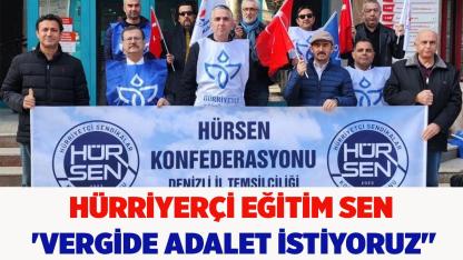 Hürriyetçi Eğitim Sen ''Vergide Adalet İstiyoruz''