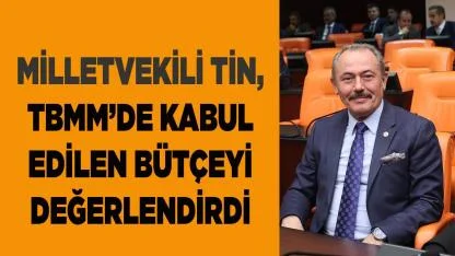Milletvekili Tin, TBMM’de Kabul Edilen Bütçeyi Değerlendirdi