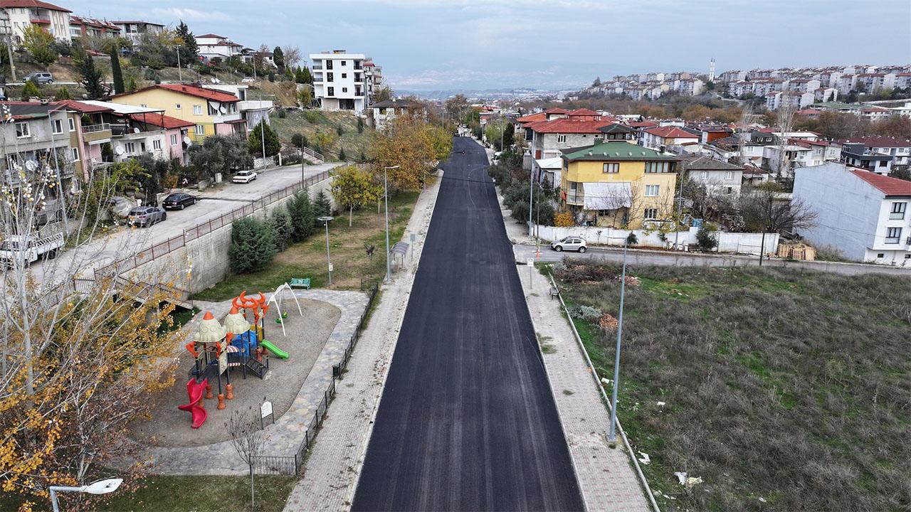 Namık Kemal Caddesi’nde sıcak asfalt çalışması