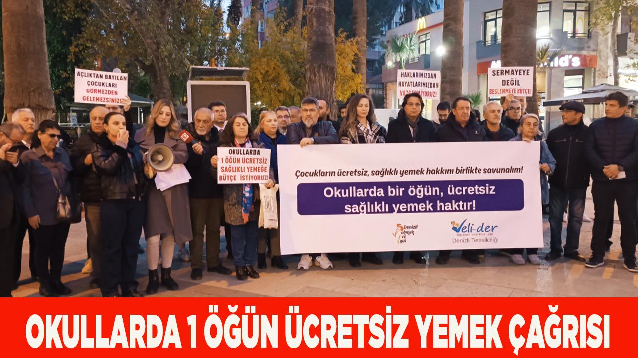 Okullarda 1 öğün ücretsiz yemek çağrısı yaptı