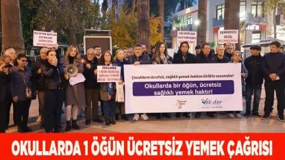 Okullarda 1 öğün ücretsiz yemek çağrısı yaptı