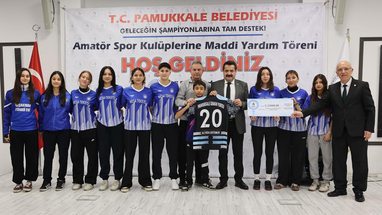 PAMUKKALE BELEDİYESİ’NDEN 66 KULÜBE 1 MİLYON TL