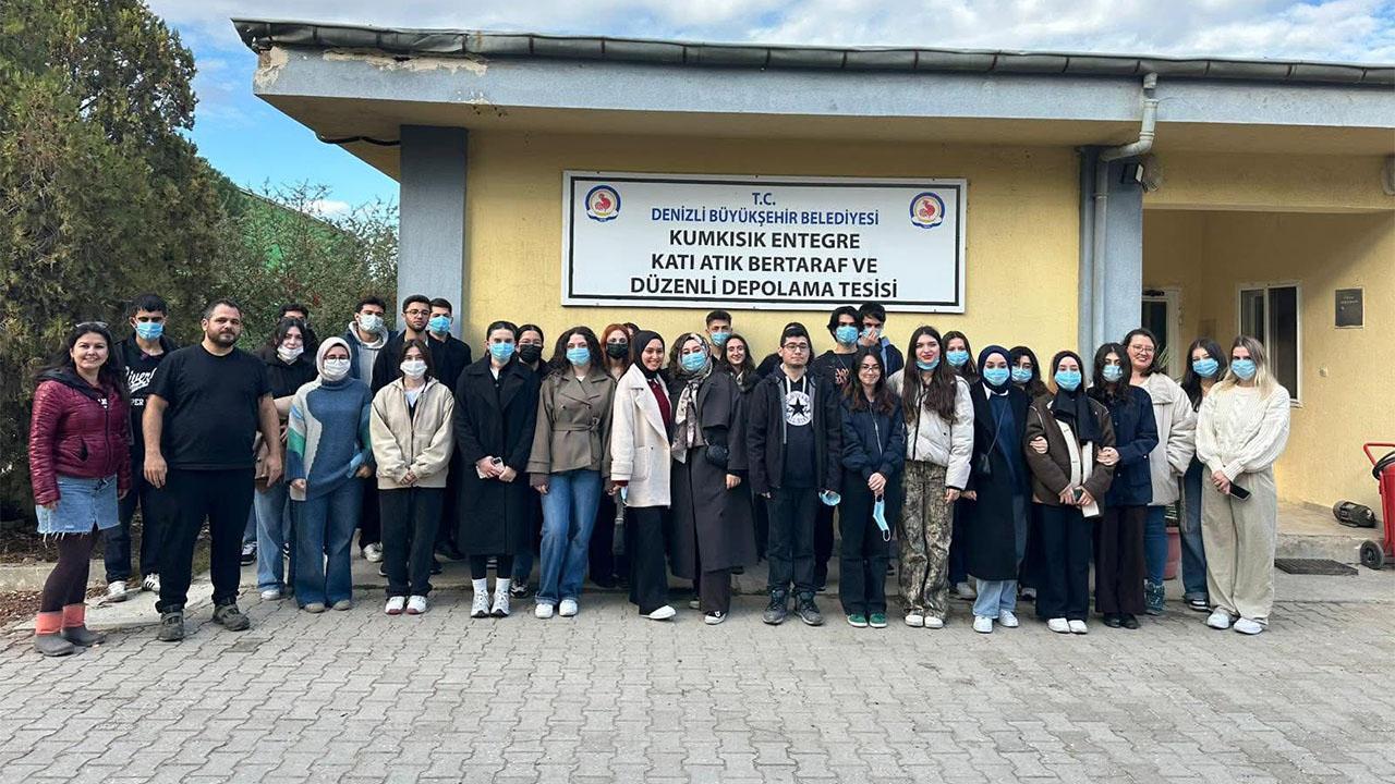 PAÜ öğrencilerinden  Katı Atık Tesisi’ne eğitim ziyareti