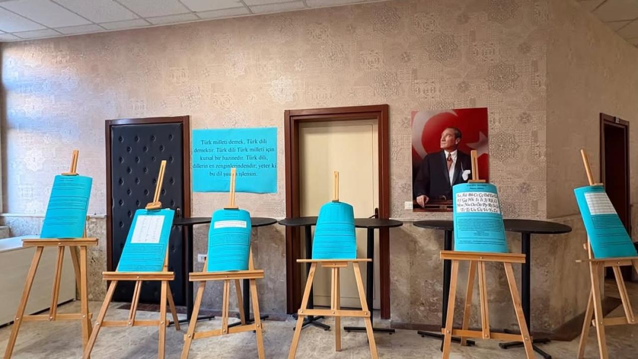 PAÜ’de Türklerin Tarih Boyunca Kullandığı Alfabeler sergide