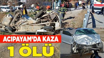 Acıpayam'da kaza: 1 ölü