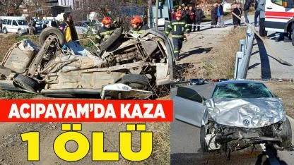 Acıpayam'da kaza: 1 ölü