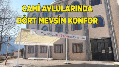 Büyükşehir’den cami avlularına nefes aldıran hizmet