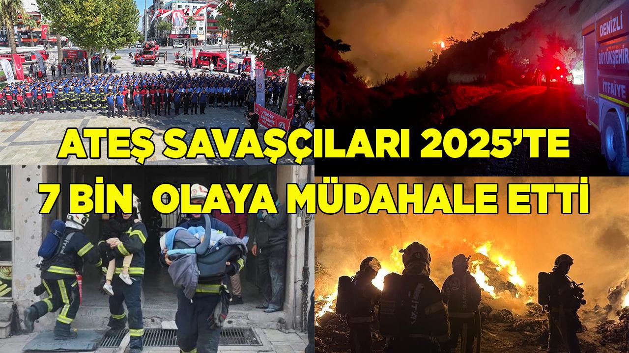 Denizli Büyükşehir’in ateş savaşçıları 7/24 sahada