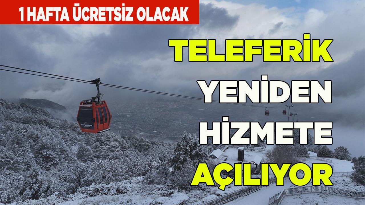 Denizli Teleferik yeniden açılıyor