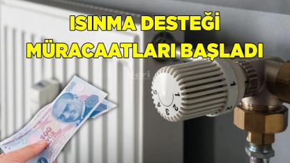 Isınma desteği müracaatları başladı