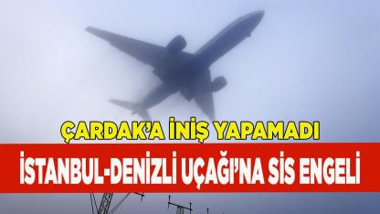 İstanbul - Denizli uçağı sise takıldı