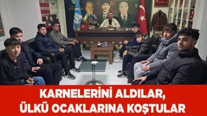 KARNELERİNİ ALDILAR, ÜLKÜ OCAKLARINA KOŞTULAR