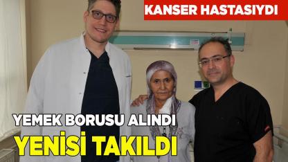 Midesinden yeni yemek borusu yapıldı