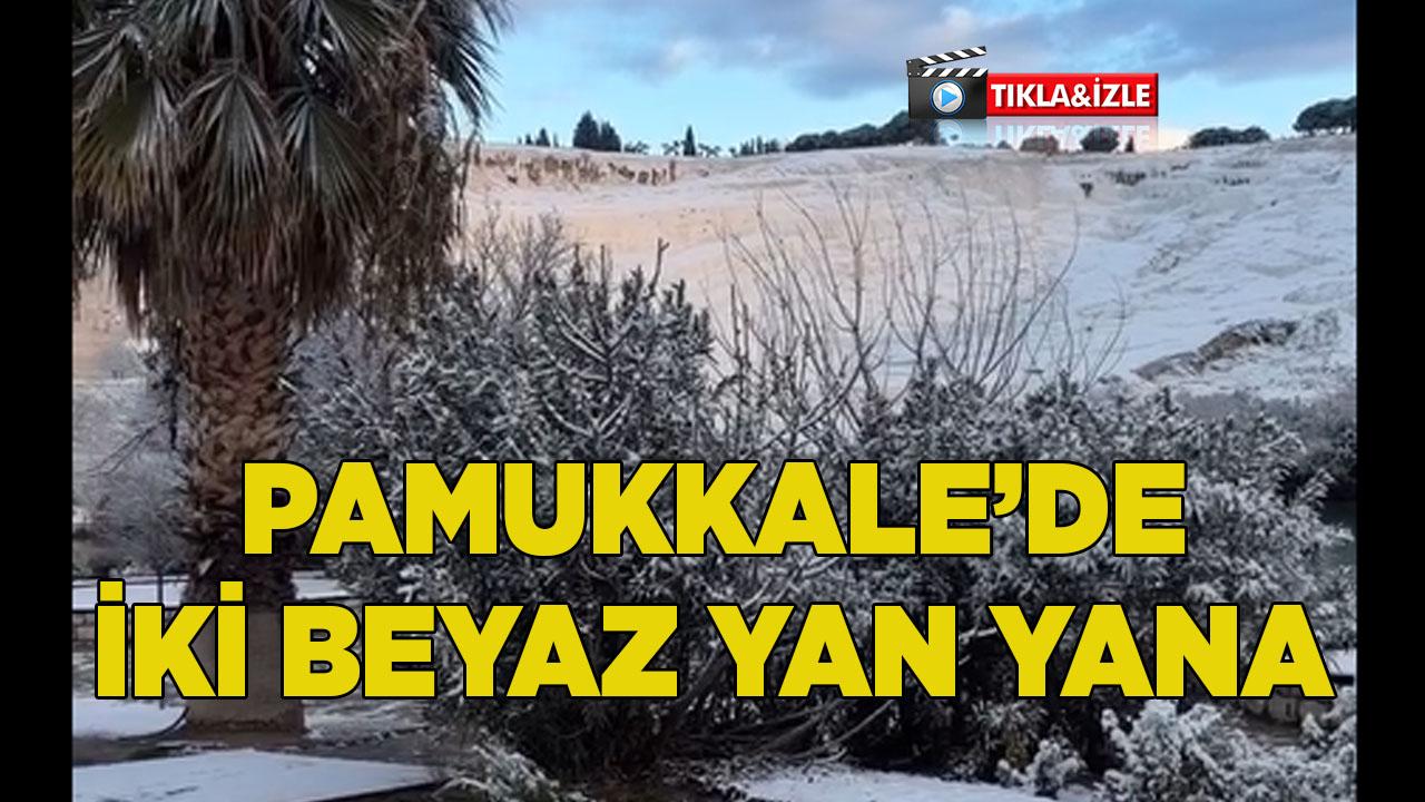 PAMUKKALE’DE İKİ BEYAZ YAN YANA