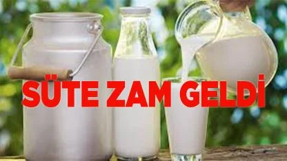 ÇİĞ SÜT'E ZAM GELDİ