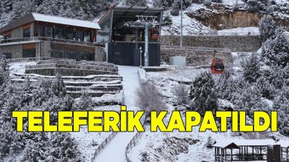 TELEFERİK PAZARTESİ'YE KADAR KAPATILDI