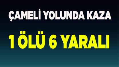 Çameli Yolunda Kaza 1 Ölü 6 Yaralı