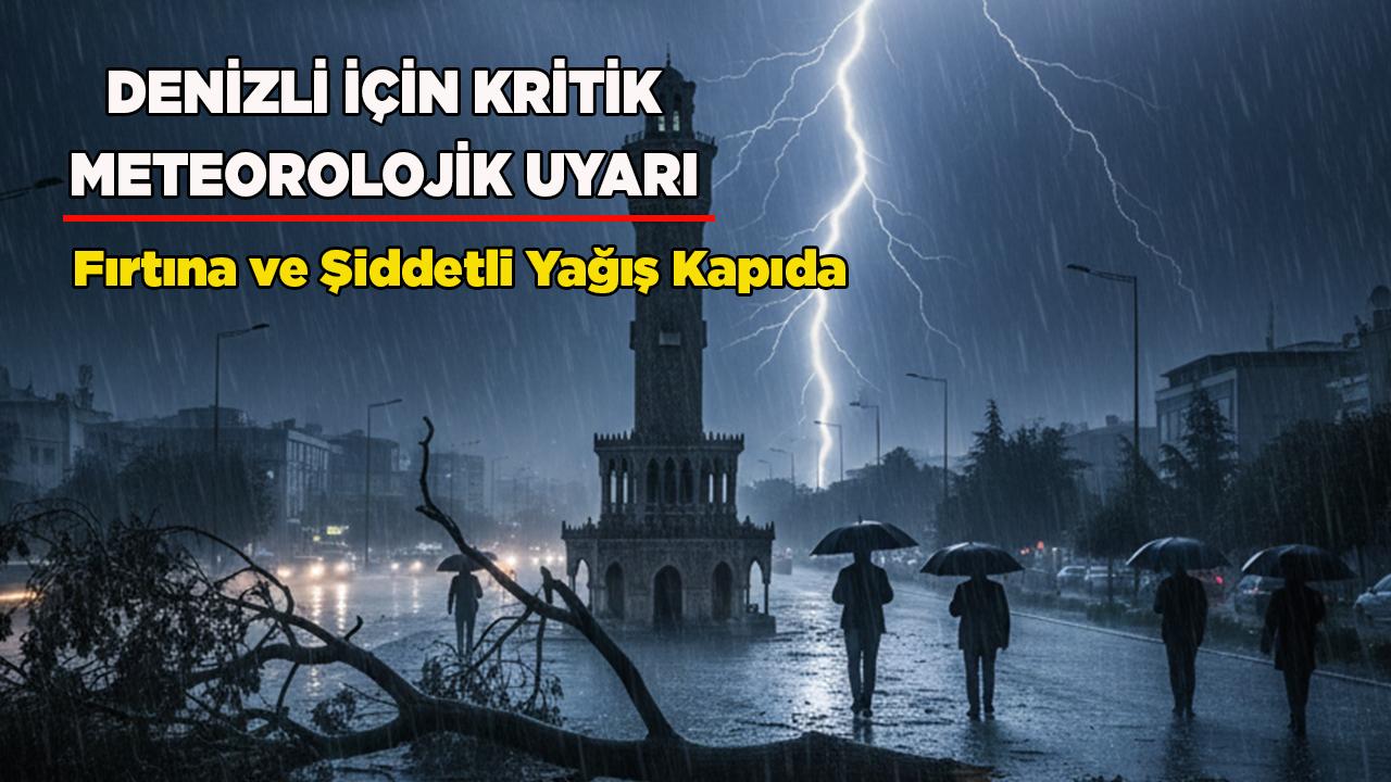 Denizli İçin Kritik Meteorolojik Uyarı