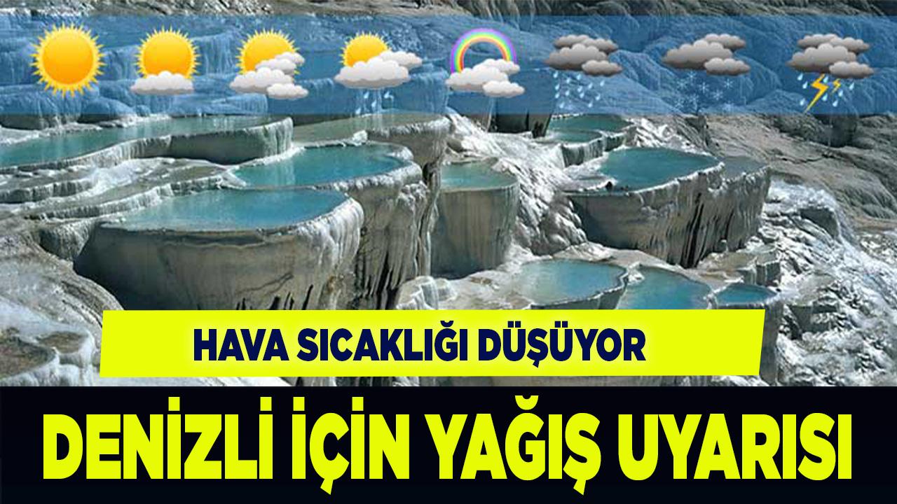 Denizli İçin Yağış Uyarısı