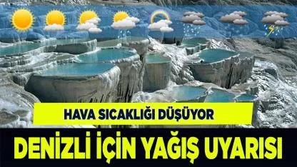 Denizli İçin Yağış Uyarısı