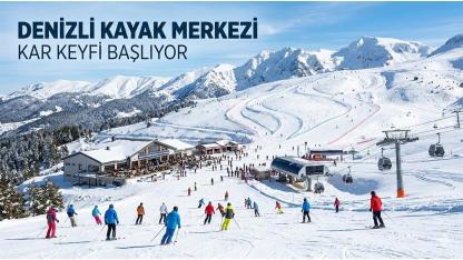 Denizli Kayak Merkezi’nde Kar Keyfi Başlıyor