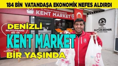 Denizli Kent Market Bir Yaşında