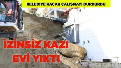 Denizli'de Dev Kaya Evi Yerinden Oynattı