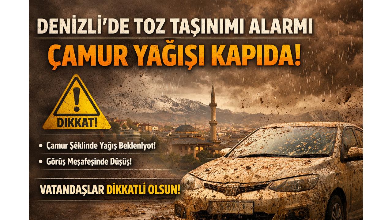Denizli’de Toz Taşınımı Alarmı