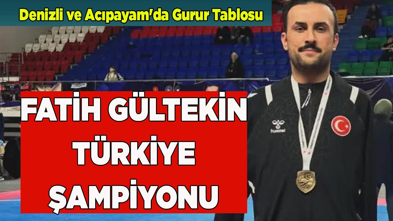 Fatih Gültekin Türkiye Şampiyonu
