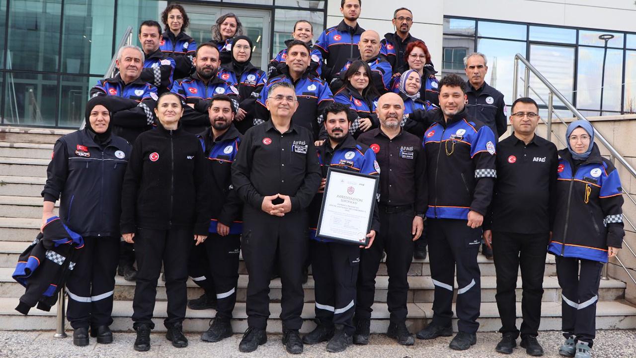 PAÜ Arama Kurtarma Ekibine AFAD’dan Akreditasyon Belgesi