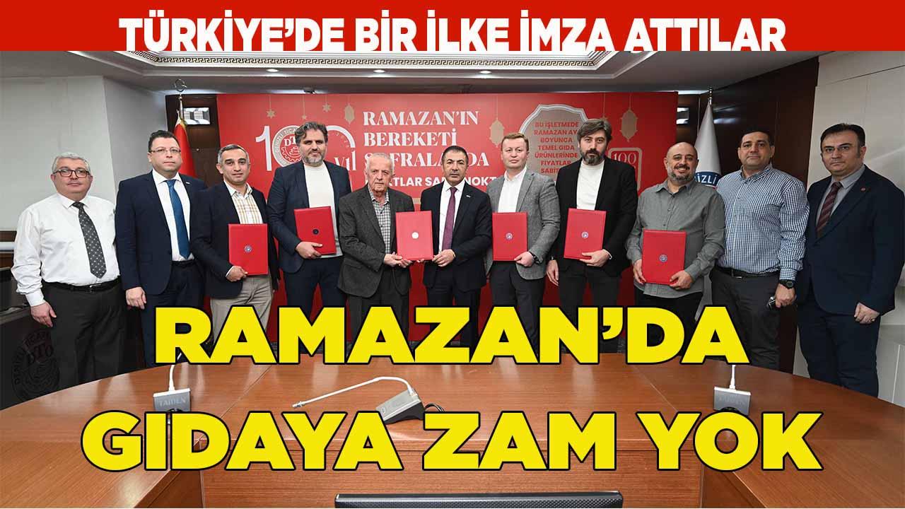 RAMAZANDA TEMEL GIDADA SABİT FİYAT UYGULAMASI BAŞLATTILAR