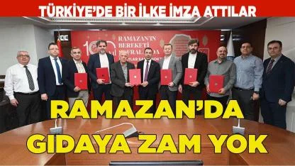 RAMAZANDA TEMEL GIDADA SABİT FİYAT UYGULAMASI BAŞLATTILAR