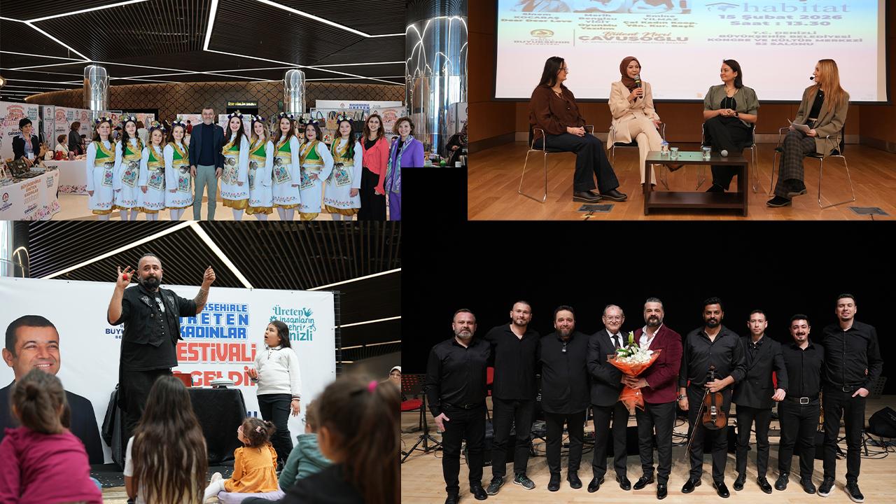 Üreten kadınların el emeği bu festivalde yer aldı