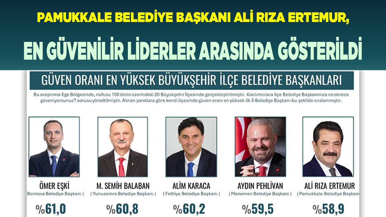 ALİ RIZA ERTEMUR, EN GÜVENİLİR LİDERLERİ ARASINDA