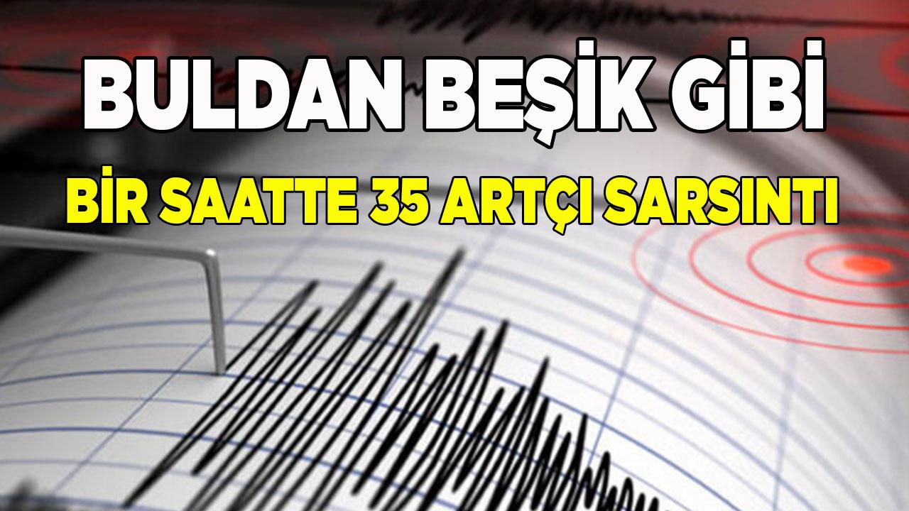 Buldan Beşik Gibi: Bir Saatte 35 Artçı Sarsıntı