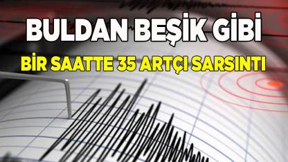 Buldan Beşik Gibi: Bir Saatte 35 Artçı Sarsıntı