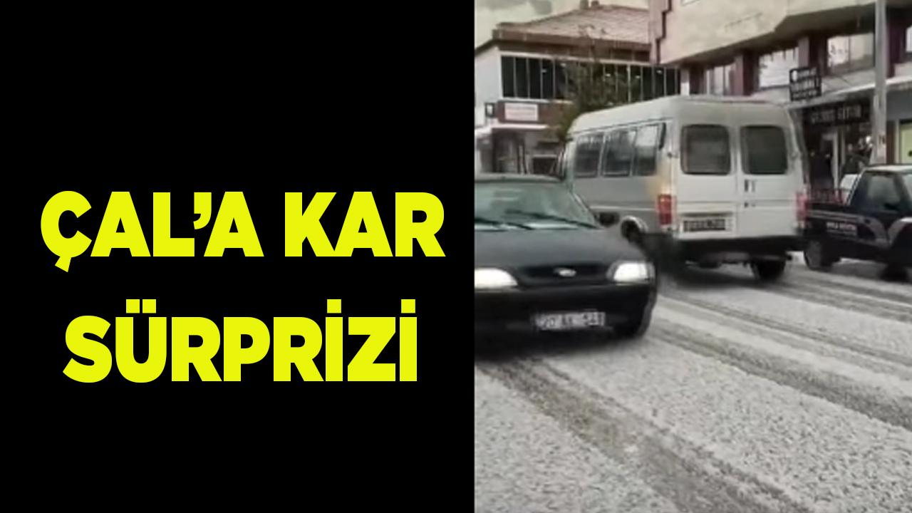 Çal Beyaza Büründü Mart Karı Sürpriz Yaptı