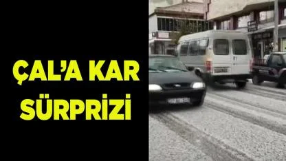 Çal Beyaza Büründü Mart Karı Sürpriz Yaptı
