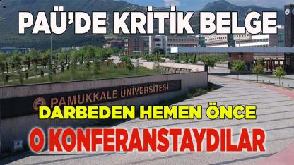 Darbeden Hemen Önce O Konferanstaydılar