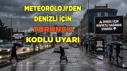 Denizli için kritik sağanak yağış uyarısı