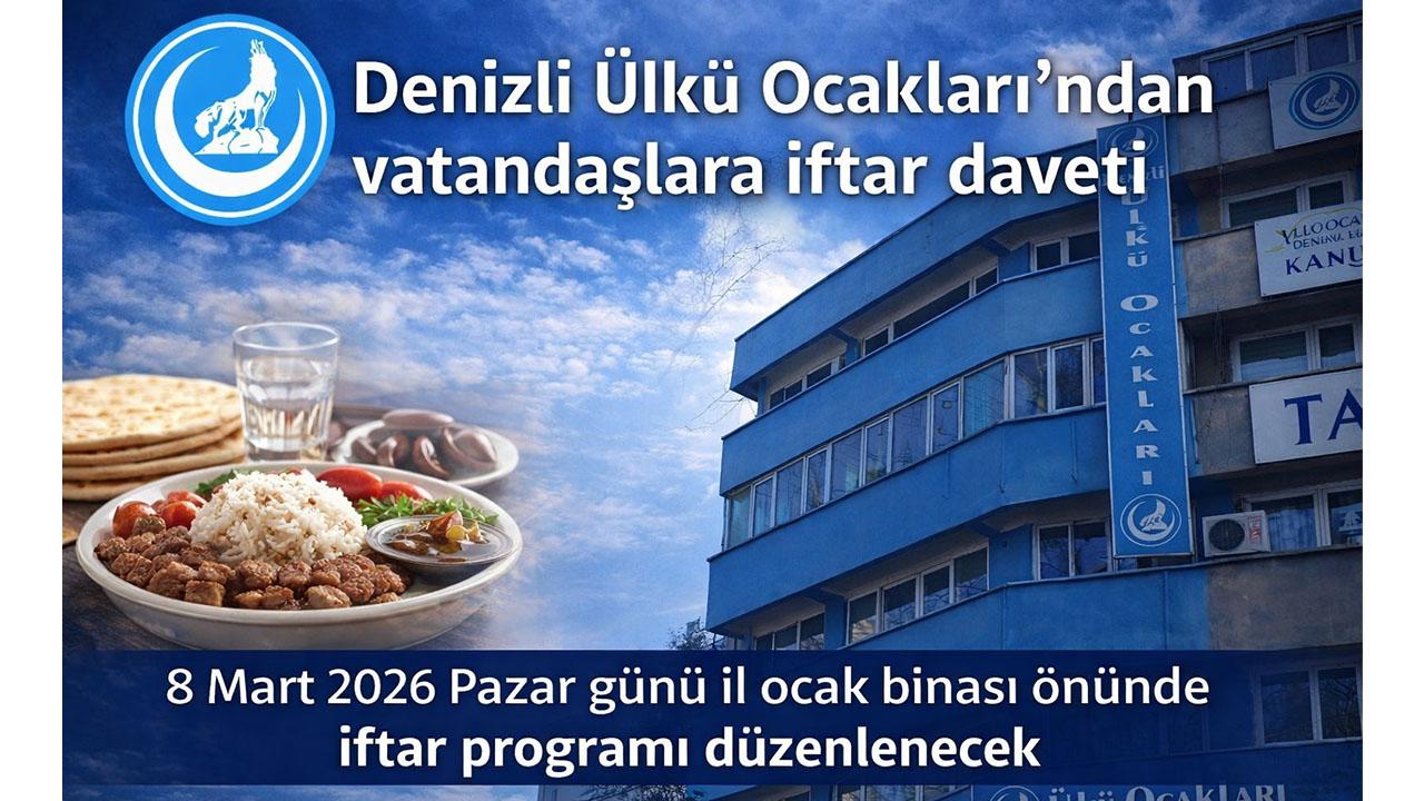Denizli Ülkü Ocakları’ndan vatandaşlara iftar daveti