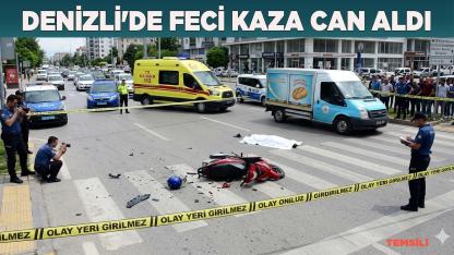 Denizli'de feci kaza can aldı