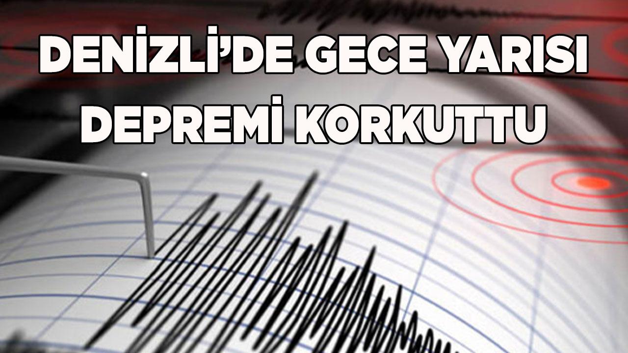 Denizli’de Gece Yarısı Depremi Korkuttu