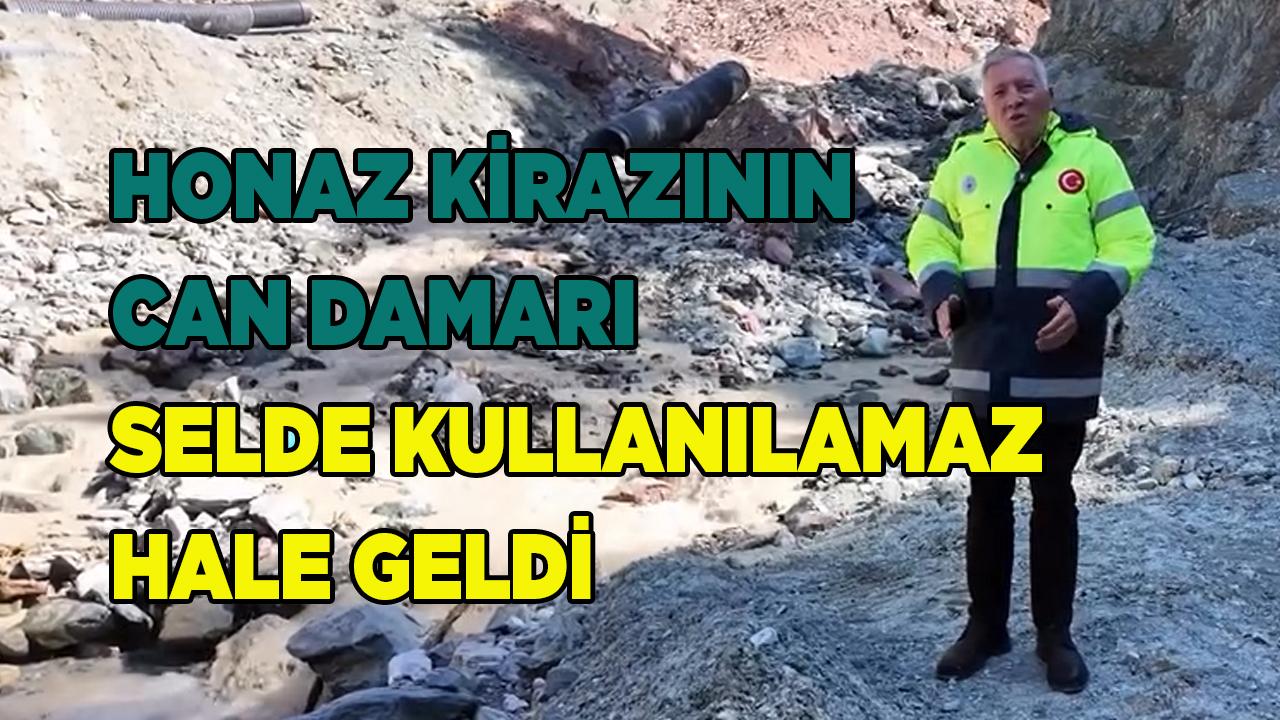 Honaz Kirazının Can Damarı Selde Kullanılamaz Hale Geldi