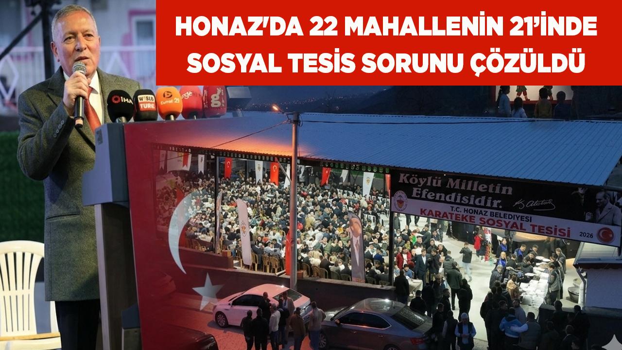 Honaz'da 22 Mahallenin 21’inde Sosyal Tesis Sorunu Çözüldü