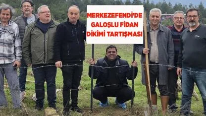 Merkezefendi'de Galoşlu Fidan Dikimi Tartışması