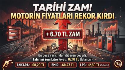 Motorine Gece Yarısı Dev Zam Kapıda