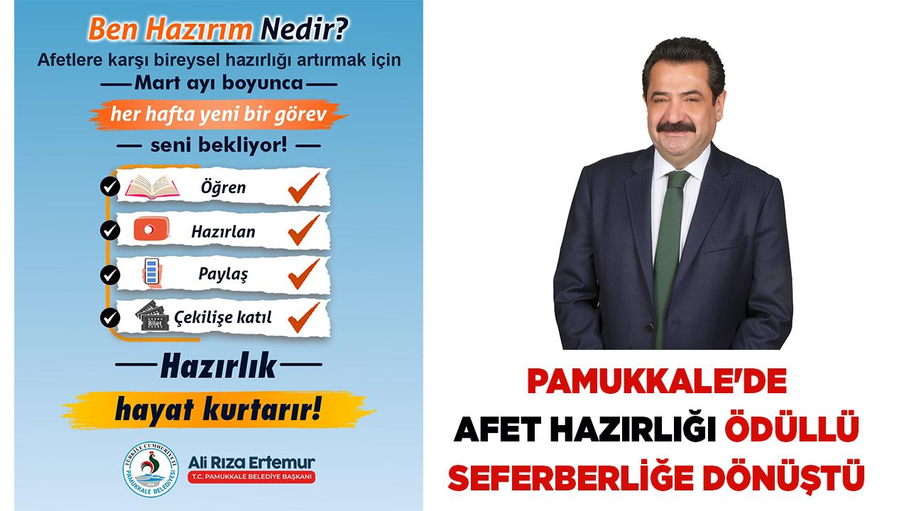 Pamukkale'de Afet Hazırlığı Ödüllü Seferberliğe Dönüştü