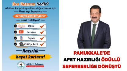 Pamukkale'de Afet Hazırlığı Ödüllü Seferberliğe Dönüştü